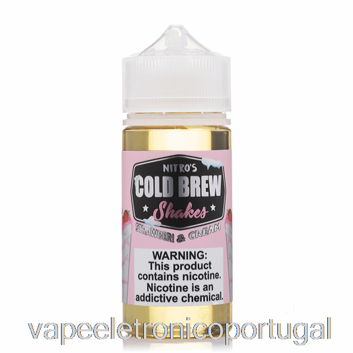 Vape Eletrônico Morango E Creme - Nitro Cold Brew - 100ml 6mg